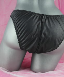 Leather Zipper Panties