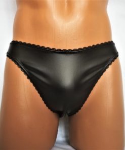 Leather Zipper Panties