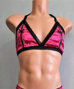 satin sissy bra