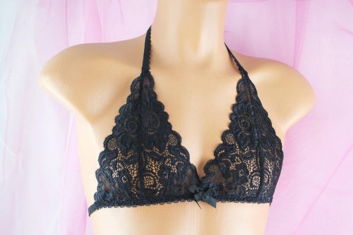 Black Lace Bra