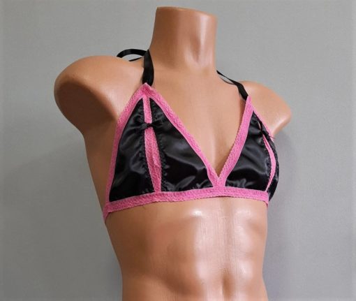 satin sissy bra