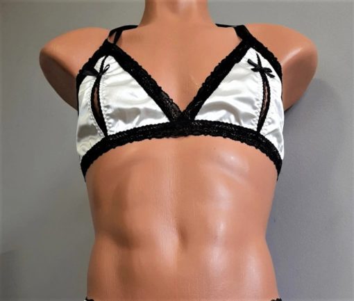 satin sissy bra