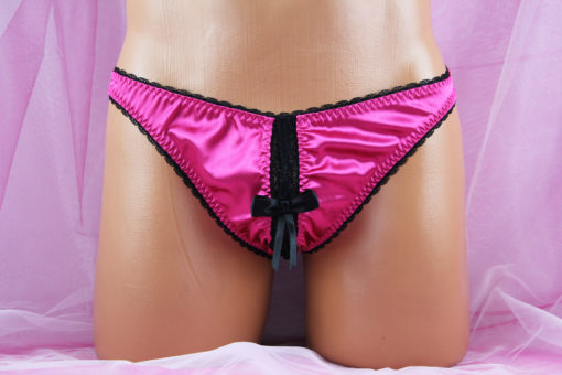 Satin Panties With Open Front