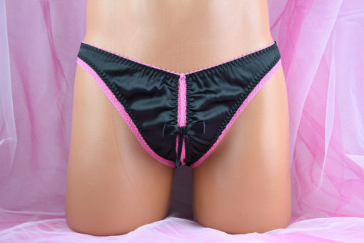 Satin Panties With Open Front