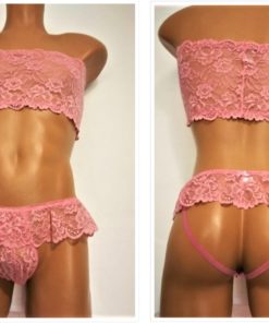 Lace Set - Strapless Bra And Panties