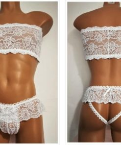 Lace Set - Strapless Bra And Panties