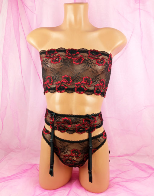 sissy lace set