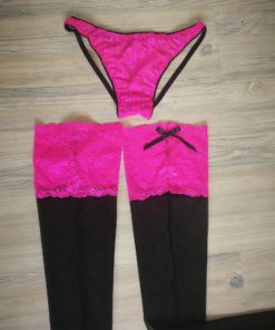 sissy lingerie stocking set