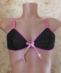 black sissy lingerie set