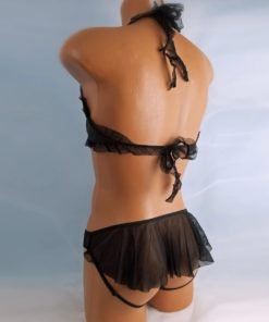 men's black lingerie set