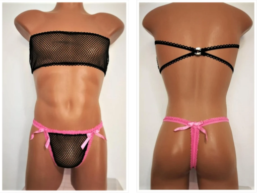 men's sissy lingerie set