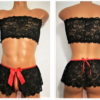 black sissy lingerie set