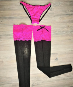 sissy lingerie stocking set