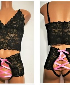 sissy lace set