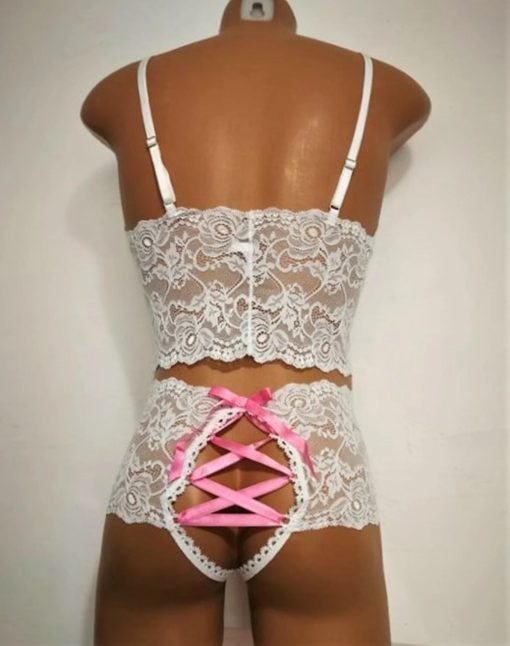 sissy lace set