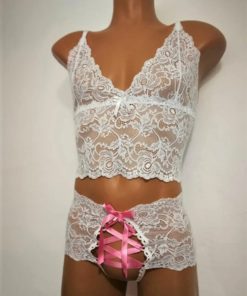 sissy lace set