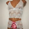 sissy lace set