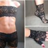 sissy lace lingerie set