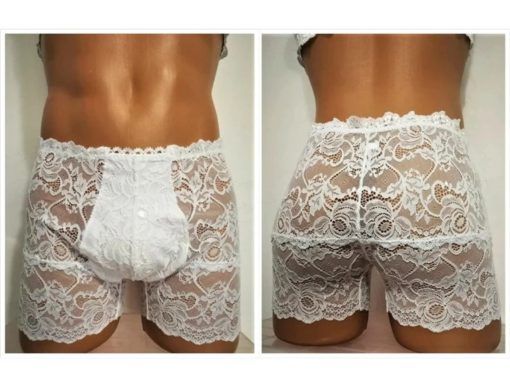 sissy lace lingerie set