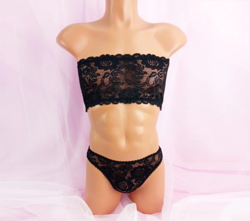 sissy lace set