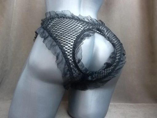 sissy fishnet panties