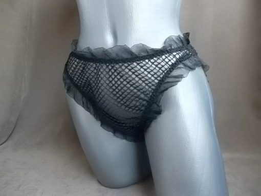 sissy fishnet panties