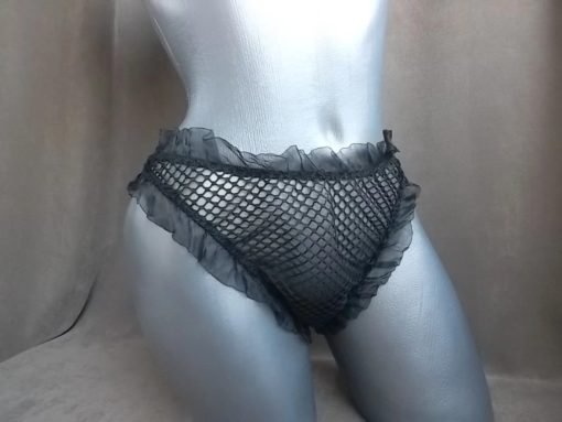 sissy fishnet panties