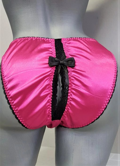 open back sissy panties