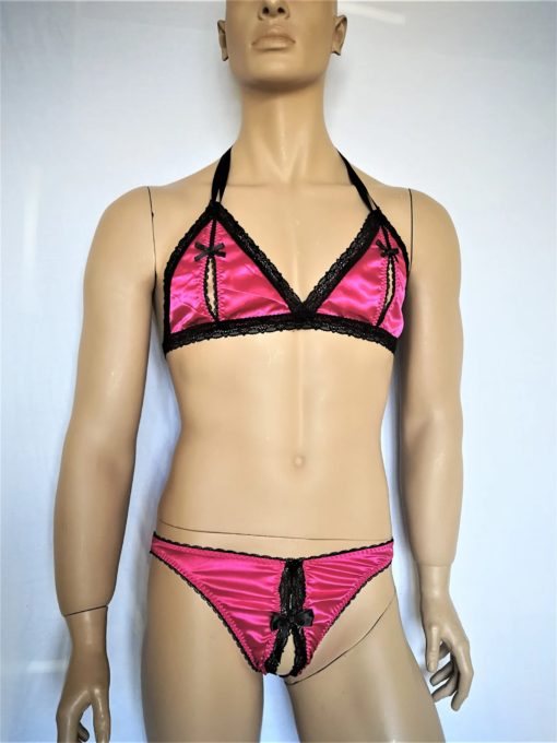 pink sissy lingerie set