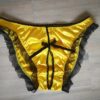 yellow satin panties