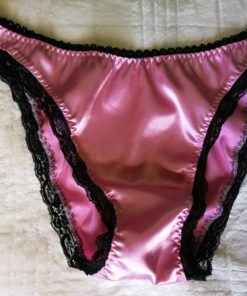 pink satin sissy panties