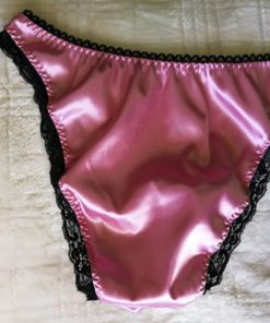 pink satin sissy panties