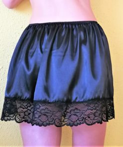 sissy satin skirt