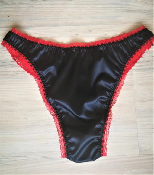 sissy satin brazilian panties