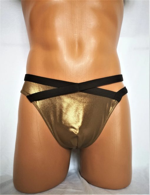 golden male beach bikini