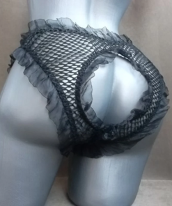 sissy fishnet panties