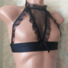 Black Harness Bra