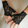 short sissy lace gloves